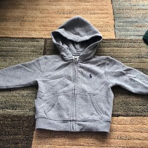 Baby boy Polo zip up hoodie- 12 months